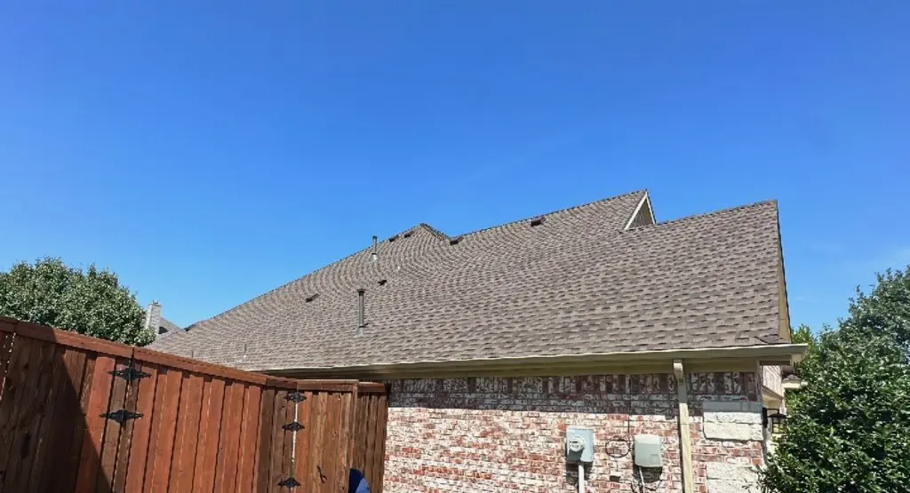 Completed roof replacement project in Ramona